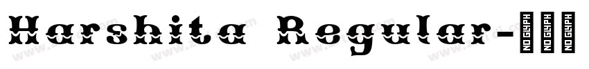 Harshita Regular字体转换